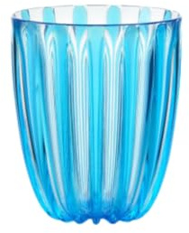 Guzzini - Bicchiere basso in bio-based plastic, azzurro, DOLCEVITA