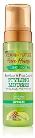 Cream of Nature Pure Honey Hair Food Honey + Avocado Styling Mousse 7 oz