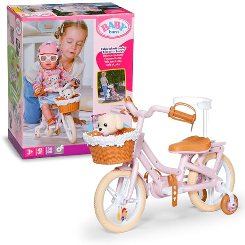 BABY born Bicycle with Lucky for 43 cm Dolls