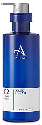 Arran Apothecary Lavender and Tea Tree Hand Cream (300ml) Soothing Moisturising Gentle with Lavender and Tea Tree for Soft Nourished Hands