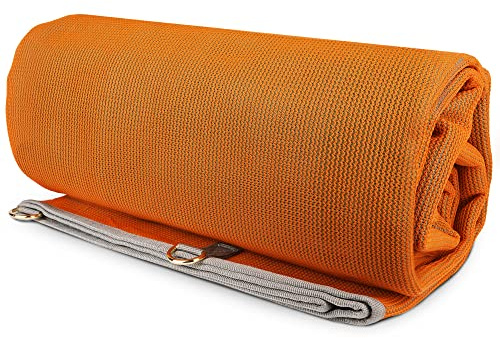 CGEAR Original Sand-Free Outdoor Rug Camping Mat - Water-Resistant & Anti-Fade Material - Military-Grade - Reversible Design - Area Rug for Beach, RV, & Picnics - Travel Bag