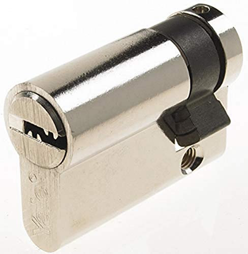 Yale Serie 1000 Europrofil-Zylinder Halbzylinder 30/10 mm Satin Nickel: Hoher Schutz, ideal für Haus- und Wohnungstüren, inkl. 5 Schlüssel