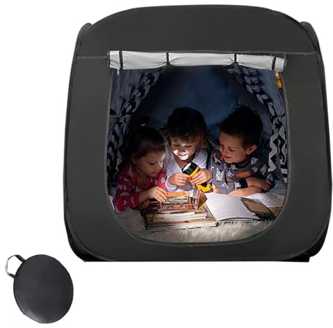 120cm Tienda De Campaña Emergente para Niños Interior Al Aire,90% De Oscurecimiento con Bolsa De Almacenamiento,SPD,Ansiedad,Ayuda a La Falta De Atención,para Niños Autistas,Adultos para Relajarse.
