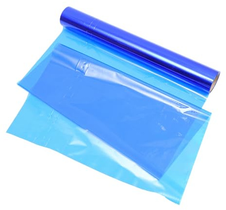 TOYANDONA Rotolo di Cellophane Blu per Confezioni Regalo e Fiori, Pellicola Opp Trasparente, Resistente All'usura e Inodore, Larghezza 40cm per Avvolgere Alimenti