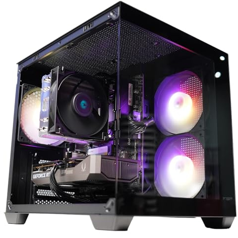 Golook PC Gaming Fisso, R5 4500, RTX 5050 8GB GDDR7, 16GB RAM, 500 GB NVME M.2 Gen4, WiFi, Computer Fisso Essential