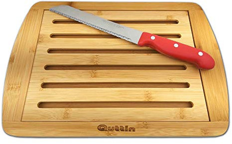 Quttin Tagliere per il pane con coltello incluso.