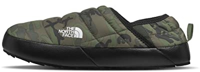 The North Face Men's Thermoball Traction Mule V Winter Shoe - Insulated & Water Repellent, Rubber Outsole, Thyme Brushwood Camo Print/Thyme, 8