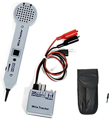 Tone Generator Kit, Wire Tracer Circuit Tester, 200EP High Accuracy Cable Toner Detector Finder Tester, Line Finder,Inductive Amplifier, Probe Kit with Adjustable Volume for Network Cable Collation