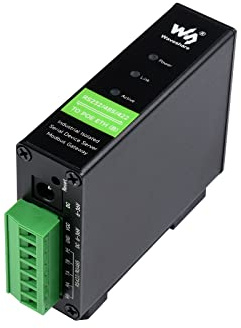 RS232/485/422 zu RJ45 Ethernet Konverter, TCP/IP zu Seriell, Modbus Gateway, Industrieller Isolierter RS232/485/422 Serieller Server für Schienenmontage mit POE Funktion