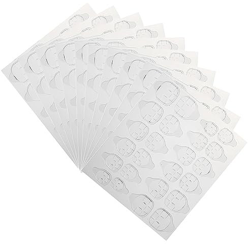 10 Fogli 240 Pezzi Adesivo Per Colla Per Unghie A Doppio Lato Gelatina Trasparente Saloni Unghie Finte
