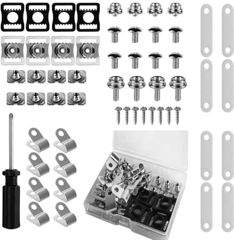 Kit de reparación de casco de fútbol - Piezas de repuesto para casco de fútbol, juego de hardware de casco de hockey de metal | 57X Herramientas de mantenimiento resistentes al desgaste para Béi