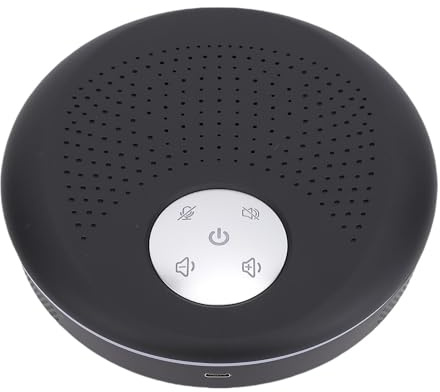 Plyisty Altavoz de Micrófono de Conferencia USB, Condensador Omnidireccional Soporte de Micrófono Controlador de Botón Control de 5 Metros Diámetro de Recogida 360 ° Pickup de Voz