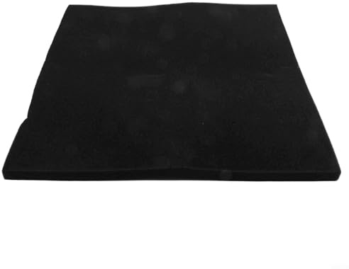 Éponge filtrante pour aquarium - 50 x 50 x 2 cm - Mousse biochimique noire - Nettoyage de l'eau - 20 mm d'épaisseur - PPI-40 - Fine