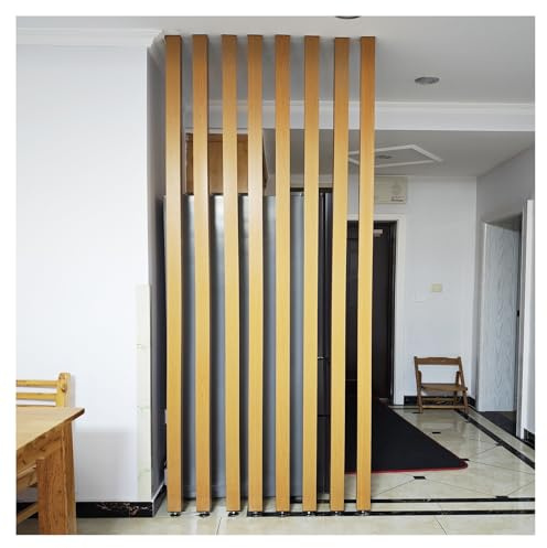 Partición de Postes de Pared de Suelo a Techo,Separador de Ambientes，Decor Entrada de separación de Listones，Mampara de Privacidad Separación de Espacios Postes Columnas(8 Root,195cm/76.7in/6.39ft)