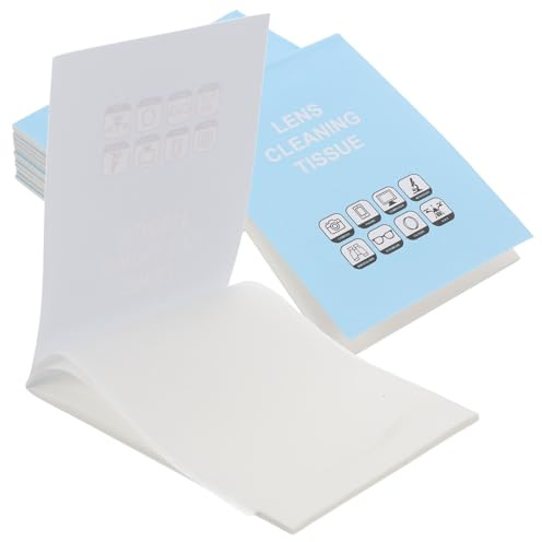 LOORGVEL 700 Sheets Lens Cleaning Paper Multifunctional Strong Absorption Wood Pulp Material Eye Glasses Cleaner Tissues for Microscopes and Devices Suitable for Hobbyists and Scientists