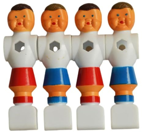 Gralara 4 Pezzi di Biliardino da Calcio Balilla, Giocatori di Ricambio, Resistenti E Facili da Installare, Accessori di per Figure da Calcio.