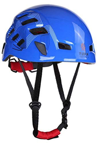 Heemtle Safety Helmet Head Protection Rock Climbing Tree Arborist Abseiling Construction Aerial Work Rappelling Rescue Equipment 5 Colors Optional（Adjustable：54-62CM）