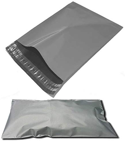 DIVCHI Strong Poly Mailing Postage Postal Bags Quality Self Seal Grey Plastic Mailers Mailing Bags (12x16”,50Pcs)