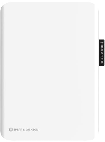 Spear & Jackson 32225 Panel Heater / 1500W / Wall Mounted with LED Display/Comfort Mode, Windows Open Function, Eco Mode, and Timer Function