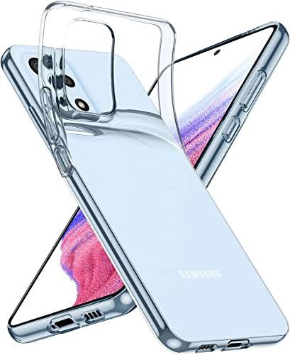 Oprimio Crystal Clear Case for Samsung A32 4G [Silicone Case] [100% Transparent] [German Material] [Ultra Thin] Clear Mobile Phone Case for Samsung Galaxy A32 4G (Not 5G)