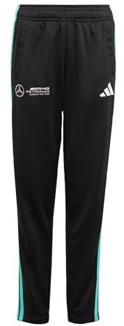 adidas Unisex Kinder Mercedes - AMG Petronas Formula ONE Team DNA Pant Youth, Black/White, 15-16 Years