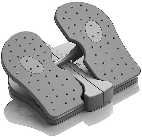 Foot Pedal Trainer Ruhig, faltbar unter dem Schreibtisch Stepper Trainer Bein Übende im Sitzen, Mini -Treppen -Stepper unter Schreibtisch Pedal Training Falten Sie Fußpeddle im (Eine Größe)