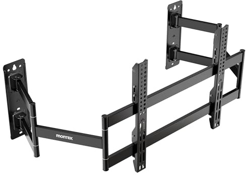 monTEK Full Motion Dual Corner TV Wall Mount for 55-90inch TV up to 176lbs