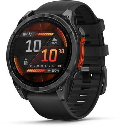 SIMPLETEK - Smartwatch Multisport 47mm AMOLED | Orologio Fitness GPS Multibanda | Torcia LED Comandi Vocali | Cassa Acciaio Cinturino Silicone