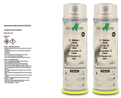 COLORMATIC 2x 500ml 2K Klarlack mit Härter