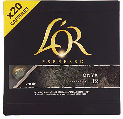 L'Or Espresso Café Cápsulas Onyx - 20 Cápsulas Compatibles Nespresso