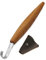 BeaverCraft Holz Schnitzmesser für Löffelschnitzen SK5s 5cm Doppelseitiges Hakenmesser Schnitzwerkzeuge für Anfänger & Professionelle Holzschnitzer, Meißel Hohlbeitel mit Lederscheide