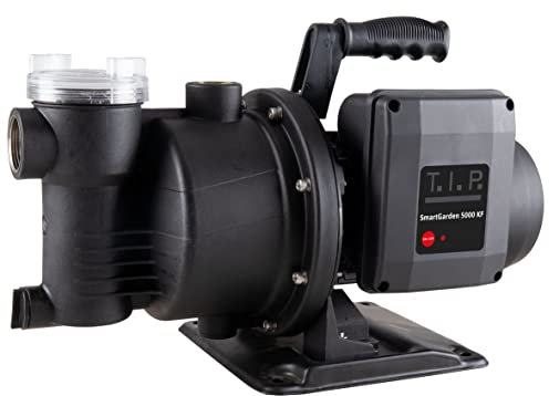 T.I.P. Smarte Gartenpumpe 5.000l/h 45m Förderhöhe, Jet-Gartenpumpe, App Steuerung, LED-Anzeige, Timerfunktion, int. Vorfilter, selbstansaugend, SmartGarden 5000 KF, 30152