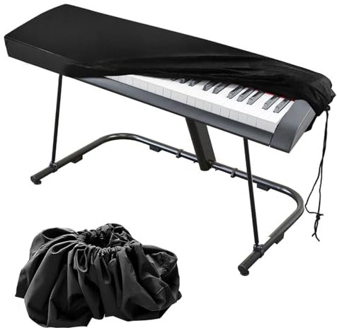 Copertina del Pianoforte Copertura per Pianoforte 61 tasti, Copertina del Pianoforte, Copertura per Tastiera Pianoforte, Copertina del Pianoforte Portatile Impermeabile, per 61 Tasti-Tastiera