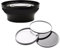 Obiettivo grandangolare ad alta definizione 0.4X con macro compatibile con Panasonic HC-X1000 + kit filtro 3 pezzi