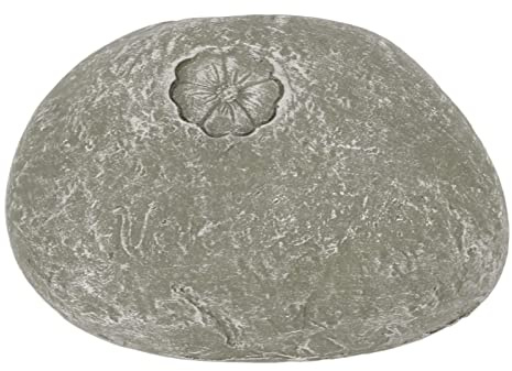 Pietra Commemorativa per Animali Domestici in Resina Resistente alle Intemperie Lettering Fai da Te Lapide Personalizzabile per Cani Gatti nel Cortile (Piccolo Fiore Pietra Colore Muschio)