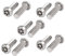 sourcing map 10 Stück M6x20mm 304 Edelstahl Linsenkopf Torx Schrauben Linsenschrauben DE de
