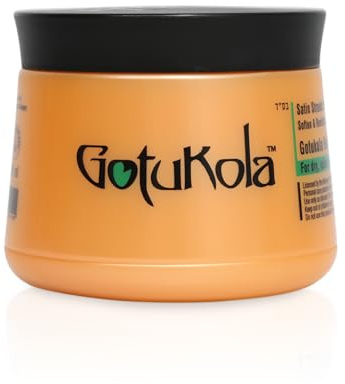 Gotukola Keratin Hair Mask for Dry Damaged Hair – Deep Conditioner Treatment with Coconut Oil, Shea Butter & Herbal Extracts – Sulfate Free, Frizz Control, Color Safe, Hair Repair Mask 500 ml