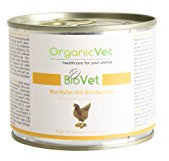OrganicVet Katze Nassfutter BioVet Bio-Huhn mit Bio-Karotte, 6er Pack (6 x 200 g)