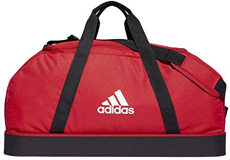adidas Unisex Tiro Primegreen Bottom Compartment Duffel Bag, Team Power Red/Black/White, L