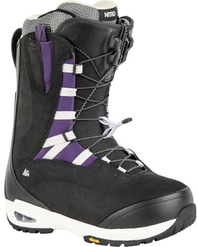 Nitro Bianca TLS Botas de Snowboard, Mujeres, Black-Purple, 280