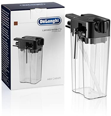 DeLonghi mjölkbehållare (mjölkkanna, mjölkbehållare) komplett inkl. lock kaffemaskin 5513284371, DLSC022
