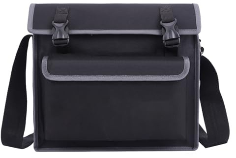 Professionelle Werkzeugtasche, Werkzeuggürtel für Elektriker, Werkzeugtasche, Organizer, professionelle Elektriker, Gürteltasche zur Aufbewahrung von Ausrüstung (Schwarz 1)