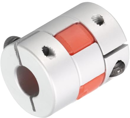 QUARKZMAN Alluminio Prugna Albero Accoppiamento 8mm a 8mm Foro L25xD20 Flessibile Accoppiatore Giunto per Macchina e Servo Motore Passo-Passo 1pz