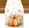 Aitsite Runner Da Tavola Autunnale, Runner Da Tavola Halloween Tovaglia Autunno Zucca Centrotavola Autunnale Decorazioni Halloween Autunno, Decorazioni Autunnali Casa 40 X 180cm (Eucalyptus Pumpkin)