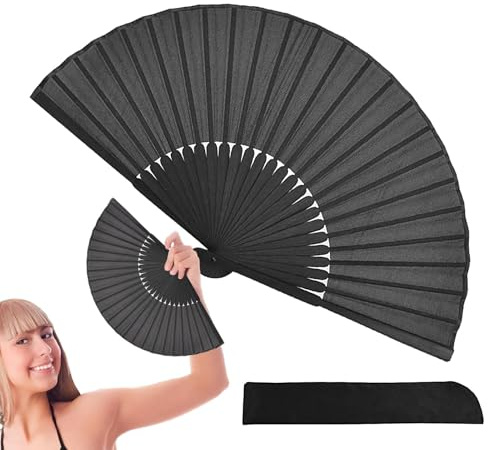 Ventilatore portatile pieghevole a mano, ventilatore portatile pieghevole, ventilatore estivo portatile, con design pieghevole, per scuola, attività all'aperto, lavoro