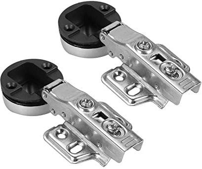 2 Pièces Ensemble Type D'installation Facile Armoire Armoire Porte de Garde-robe Coin de Meuble Charnière Pliée Longue Durée de Vie Plaque D'acier Laminée à Froid Mouvement