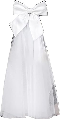 JIMCOM Bridal Wedding Veil, Bow Veil, Simple And Eye-Catching Veil, Wedding Headwear, Wedding Dress Decoration (Big Butterfly(single layer))