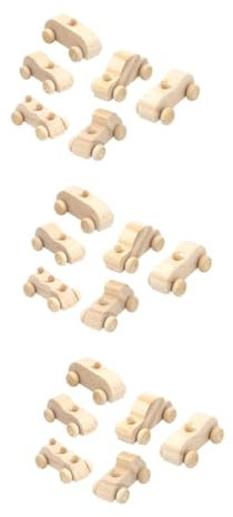 UPKOCH 18pcs Wooden Car DIY Toys Paint for Boys and Girls Educational Toys Car Painting Craft Boys and Activity