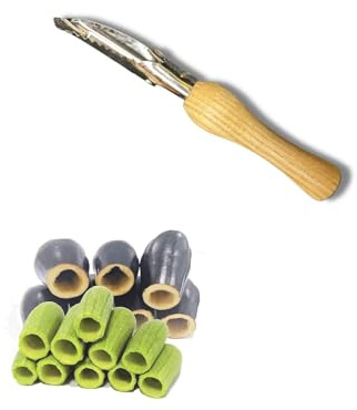 Zucchini pumpa grönsak urkärnare borttagare, köksgrönsaker fröborttagare för att ta bort frön, aubergine gurkor
