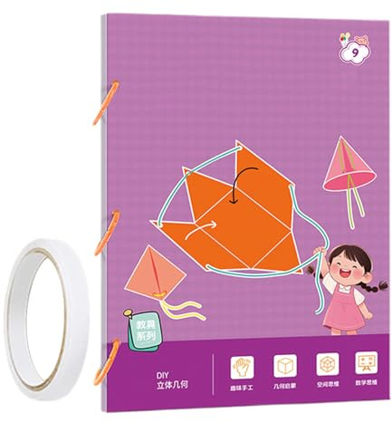 3D-geometri matematik inlärningsbok – 3D-geometri inlärningsbok med 9/12/15 kroppar, interaktiv leksak för förskola, förskola, elever, nybörjare hemlärare